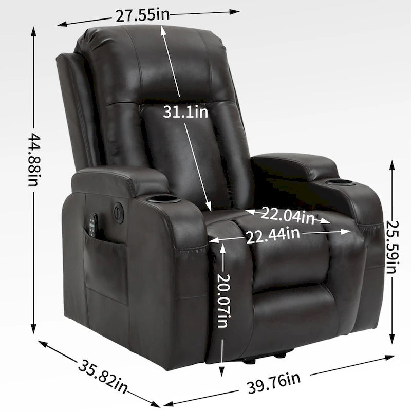 Fauteuil inclinable électrique robuste