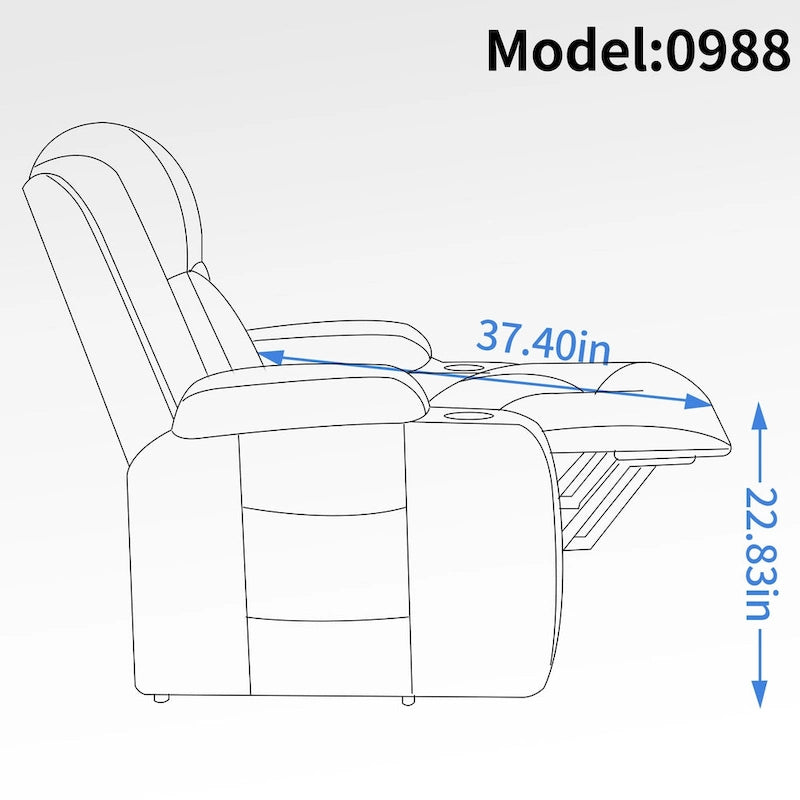 Fauteuil inclinable électrique robuste