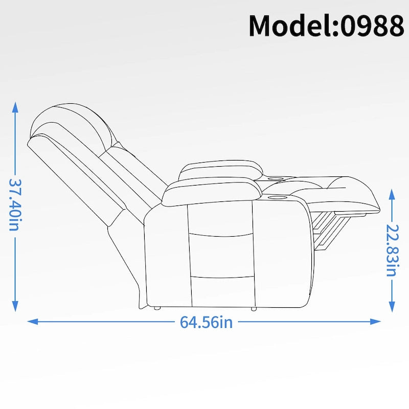 Fauteuil inclinable électrique robuste