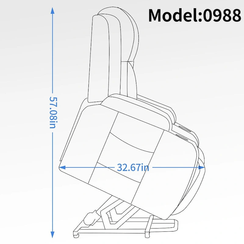 Fauteuil inclinable électrique robuste