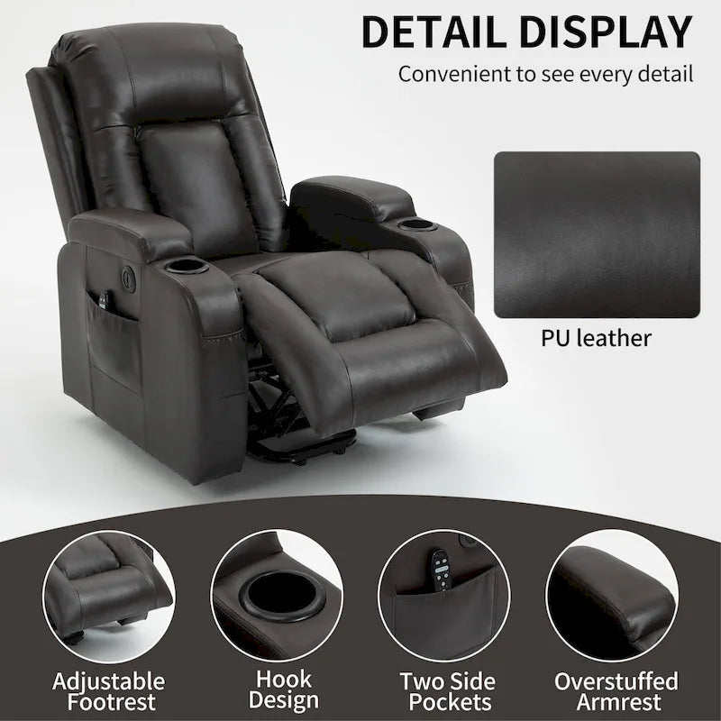 Fauteuil inclinable électrique robuste