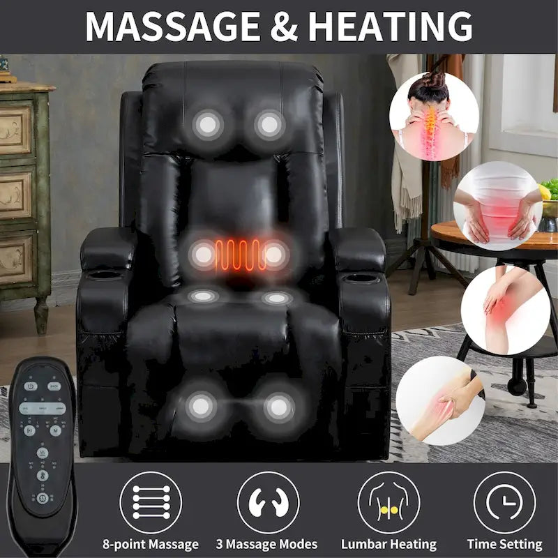 Fauteuil inclinable électrique robuste
