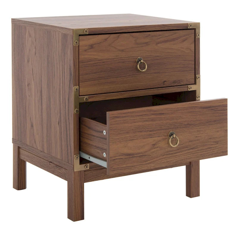 Table de chevet à deux tiroirs