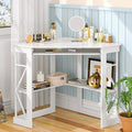 Table d'appoint d'angle compacte/Table de rangement triangulaire