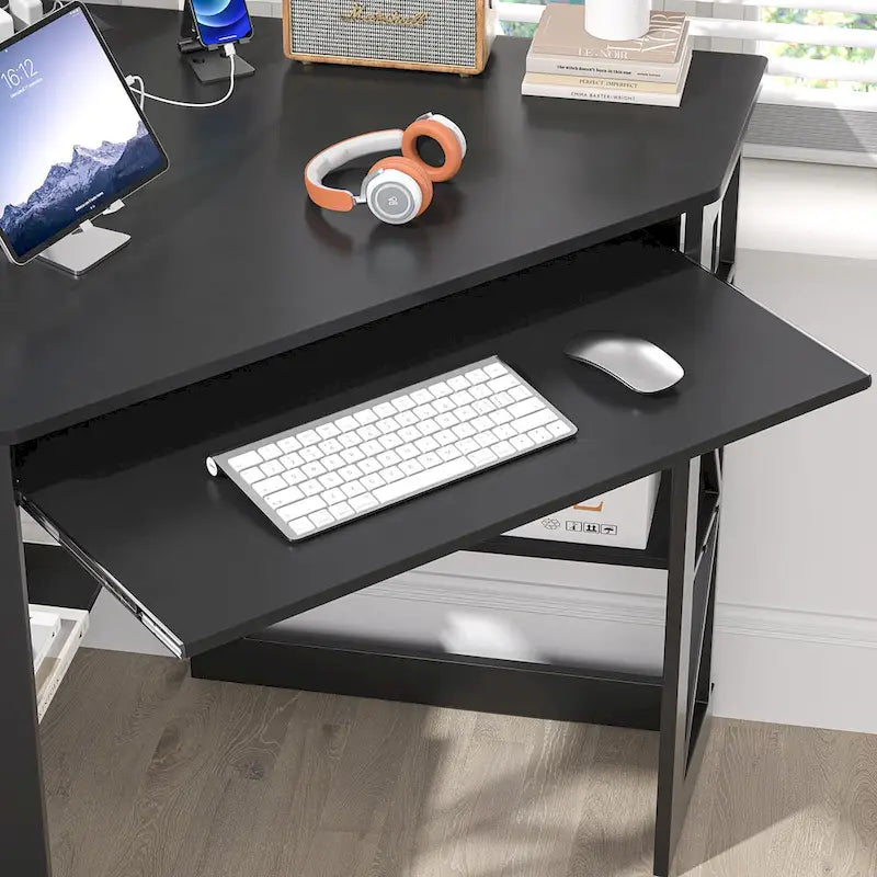Table d'appoint d'angle compacte/Table de rangement triangulaire