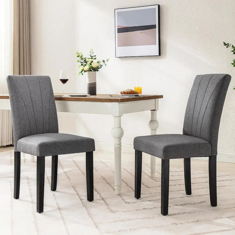 Chaise de salle à manger tapissée