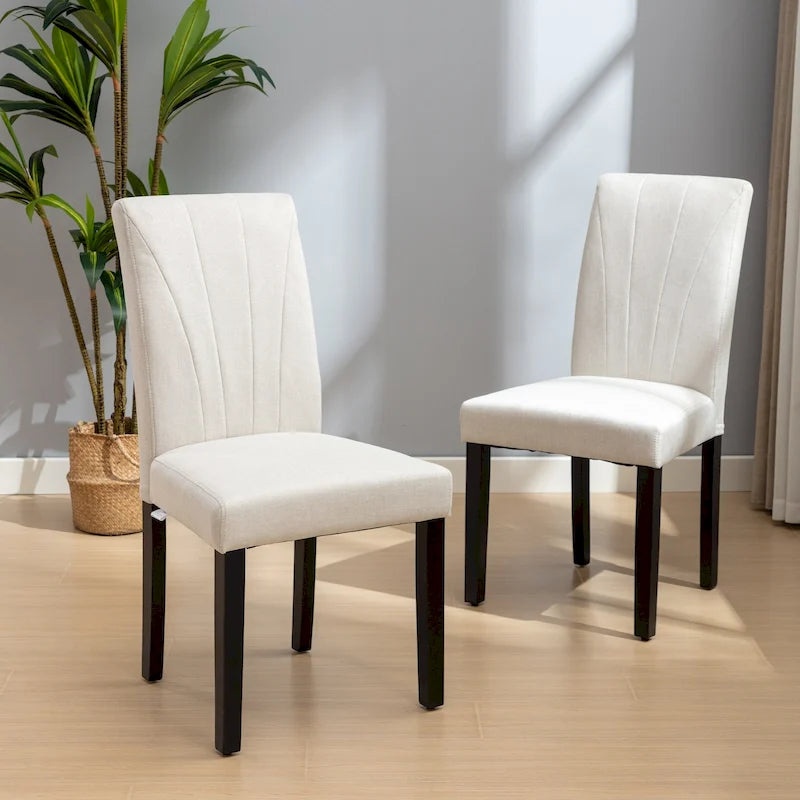Chaise de salle à manger tapissée