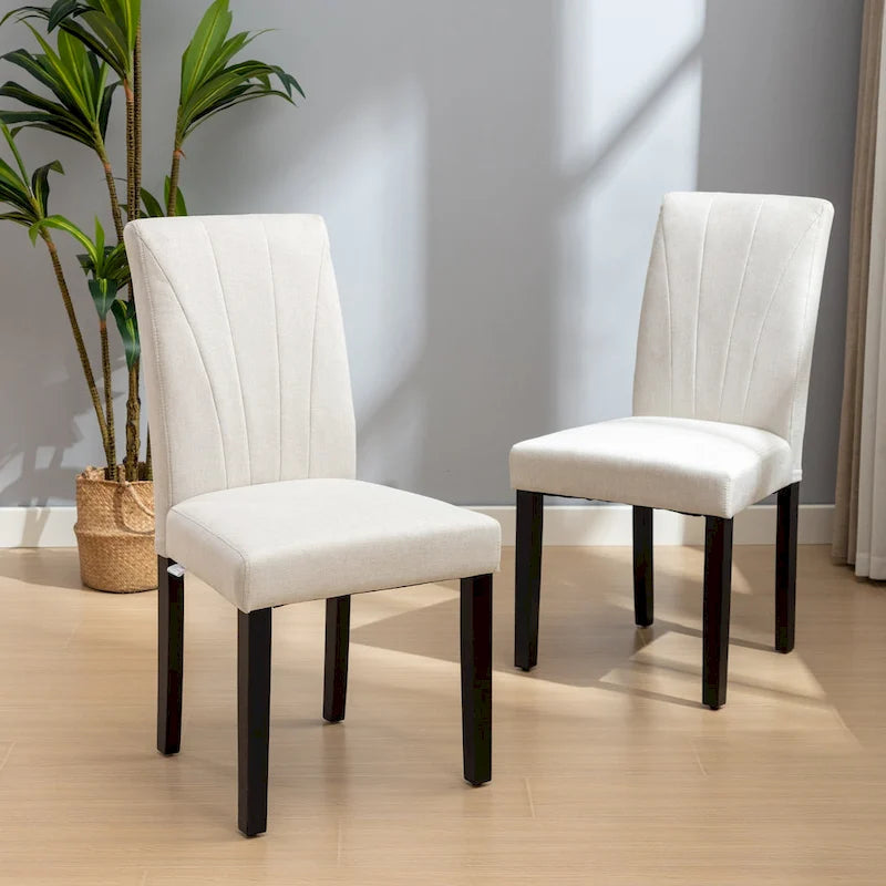 Chaise de salle à manger tapissée