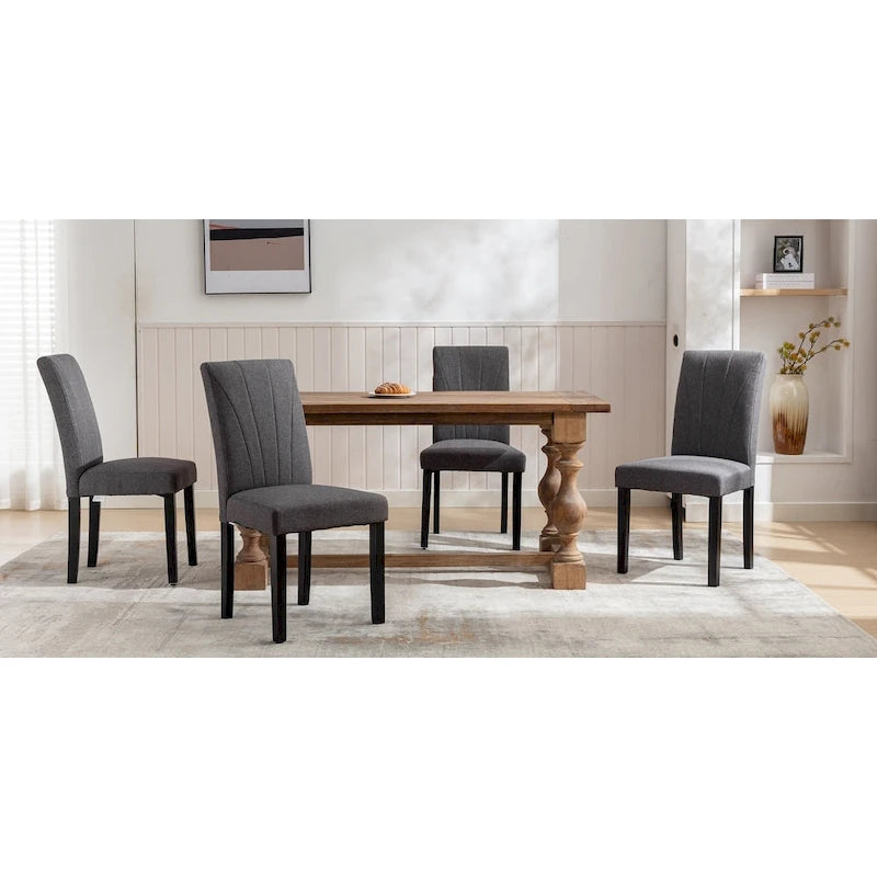 Chaise de salle à manger tapissée
