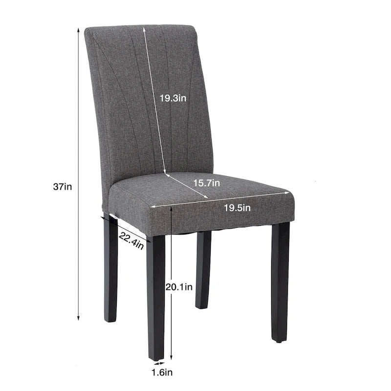 Chaise de salle à manger tapissée