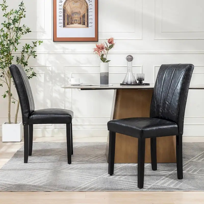Chaise de salle à manger tapissée