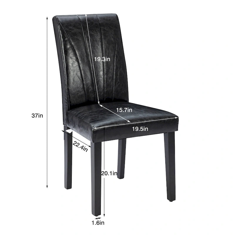 Chaise de salle à manger tapissée