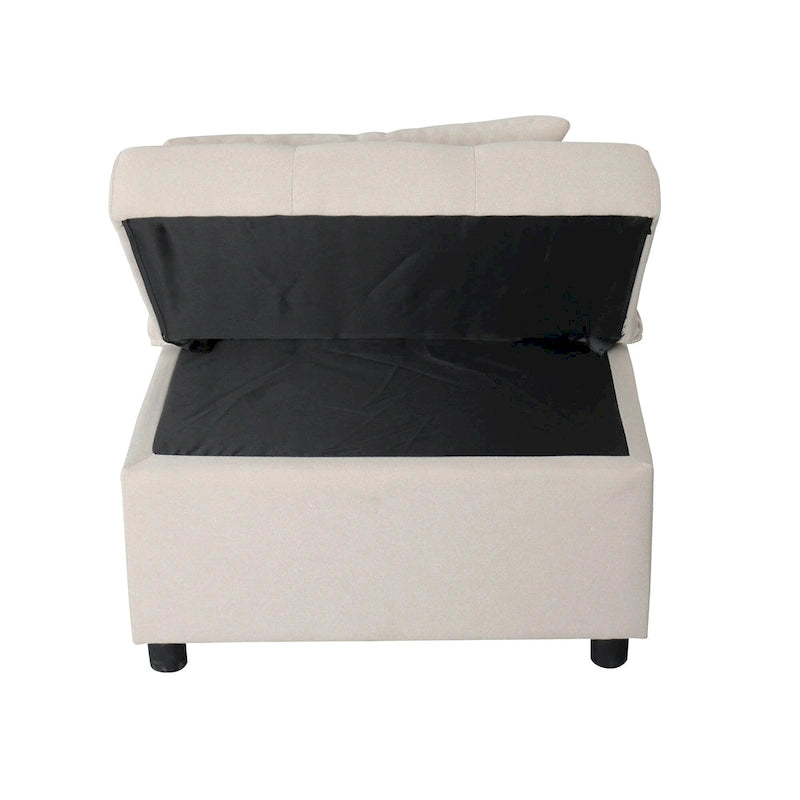 Canapé-lit multifonctionnel pliable avec pouf