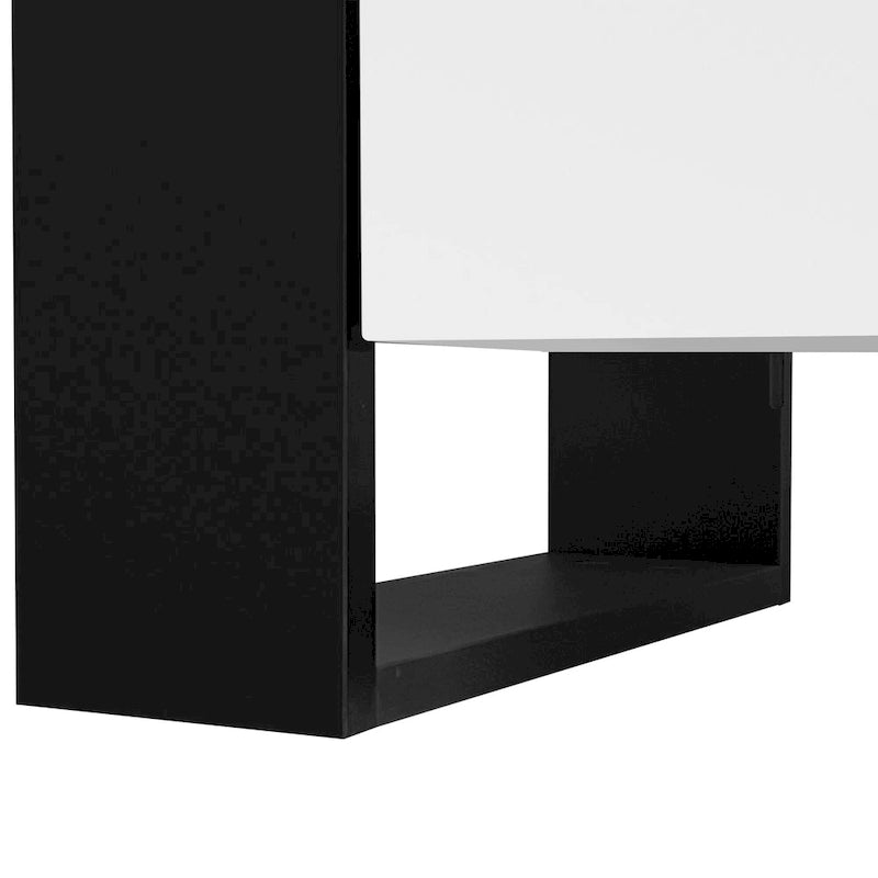 Meuble TV avec cheminée moderne de 68,1 pouces
