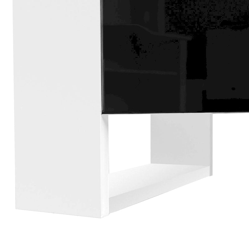 Meuble TV avec cheminée moderne de 68,1 pouces