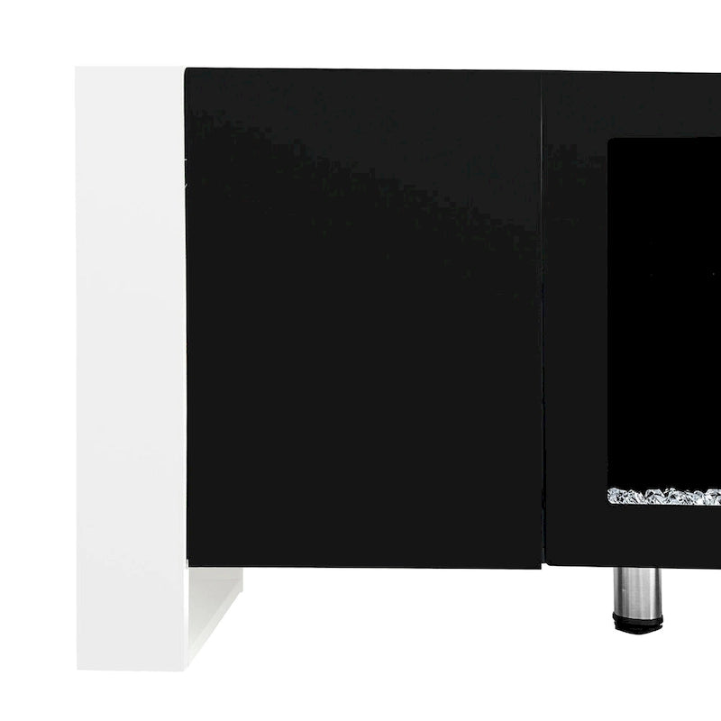 Meuble TV avec cheminée moderne de 68,1 pouces