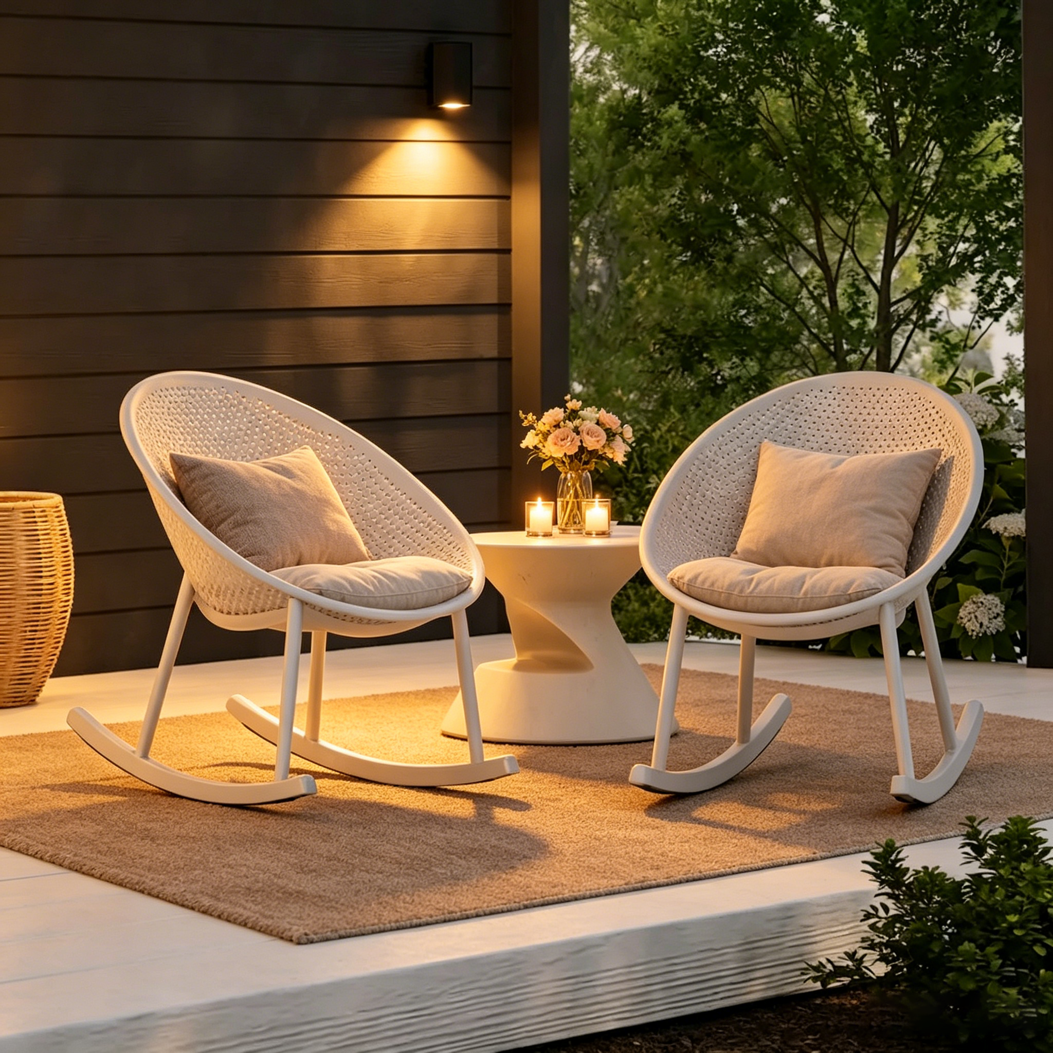 Fauteuils à bascule de patio