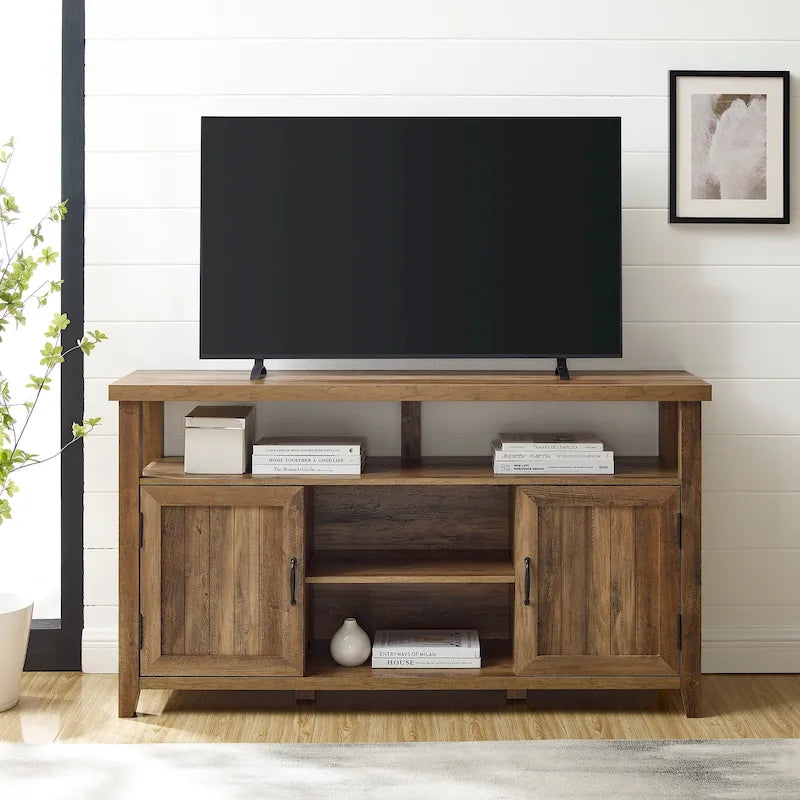 Meuble TV haut de 58 pouces encastré pour porte d'armoire
