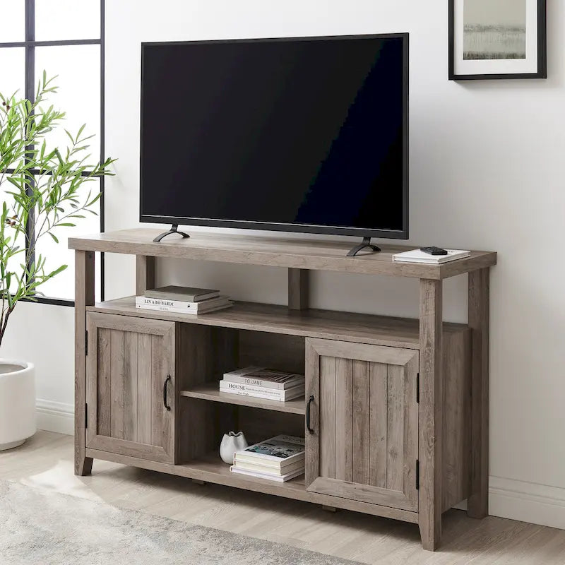 Meuble TV haut de 58 pouces encastré pour porte d'armoire