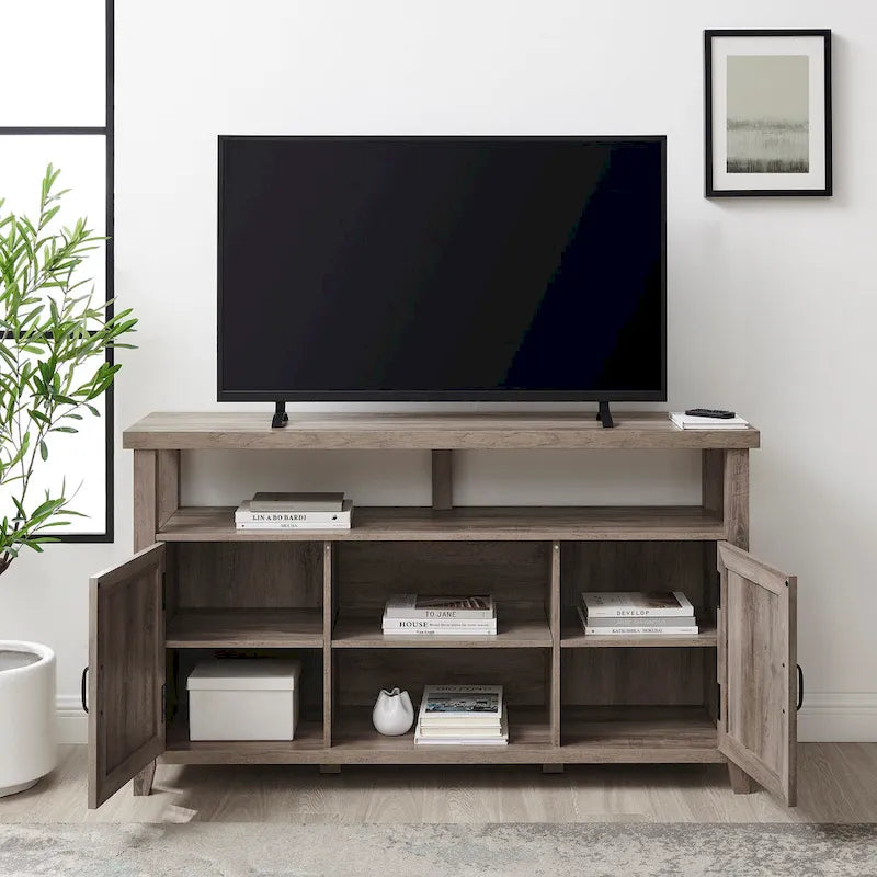 Meuble TV haut de 58 pouces encastré pour porte d'armoire