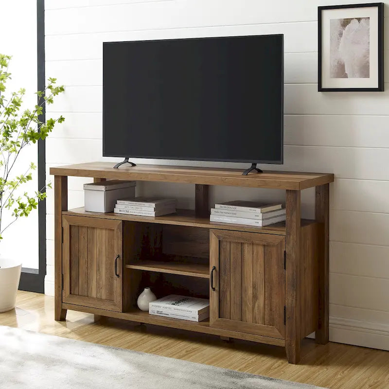 Meuble TV haut de 58 pouces encastré pour porte d'armoire