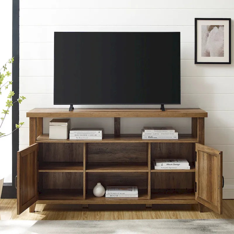Meuble TV haut de 58 pouces encastré pour porte d'armoire