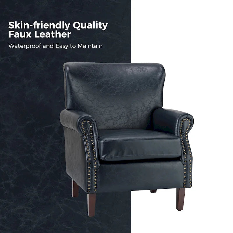 Fauteuil de style transitoire avec accoudoirs roulés