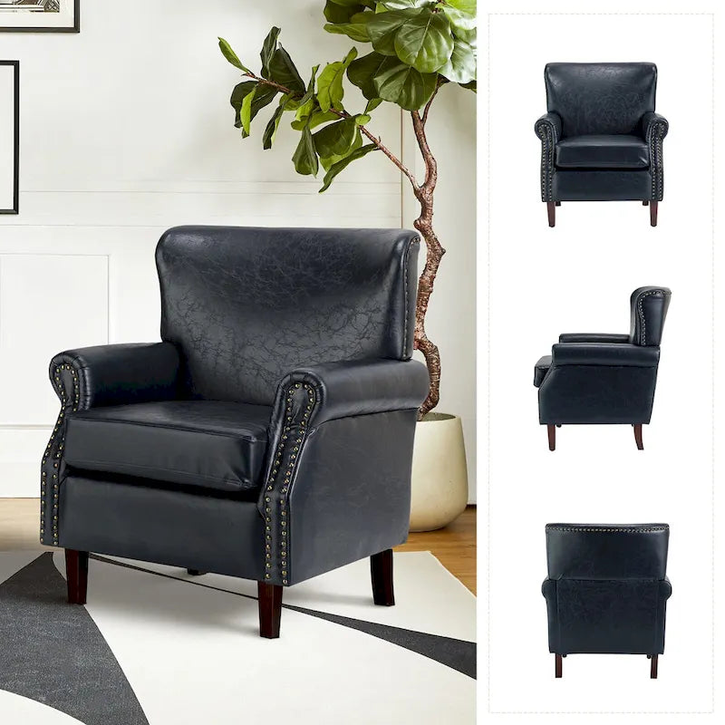 Fauteuil de style transitoire avec accoudoirs roulés
