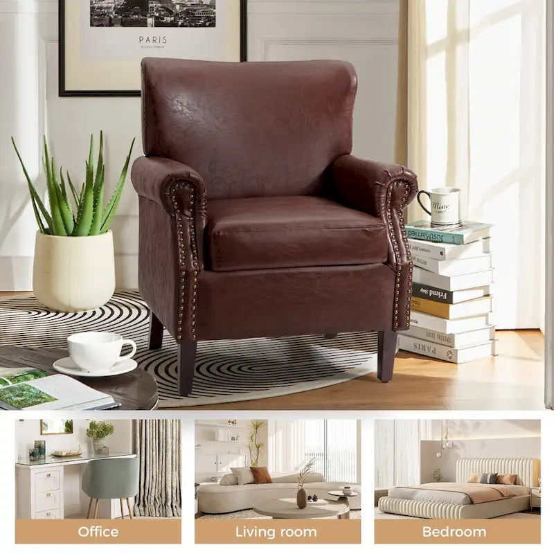 Fauteuil de style transitoire avec accoudoirs roulés
