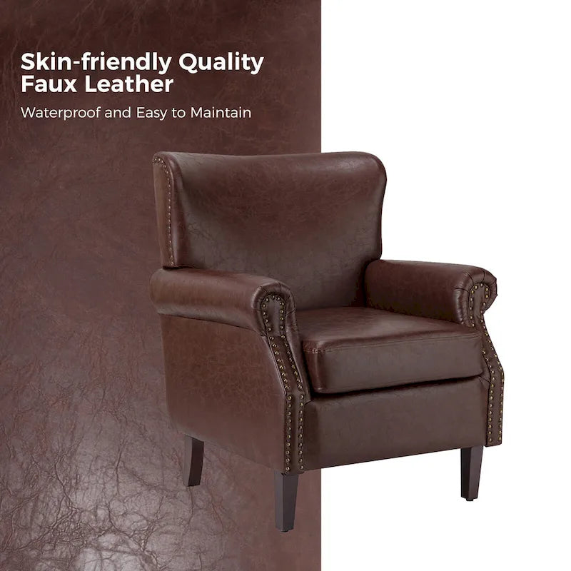 Fauteuil de style transitoire avec accoudoirs roulés
