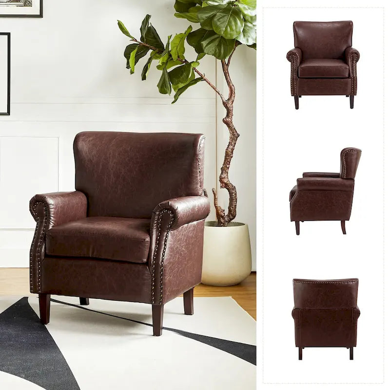 Fauteuil de style transitoire avec accoudoirs roulés
