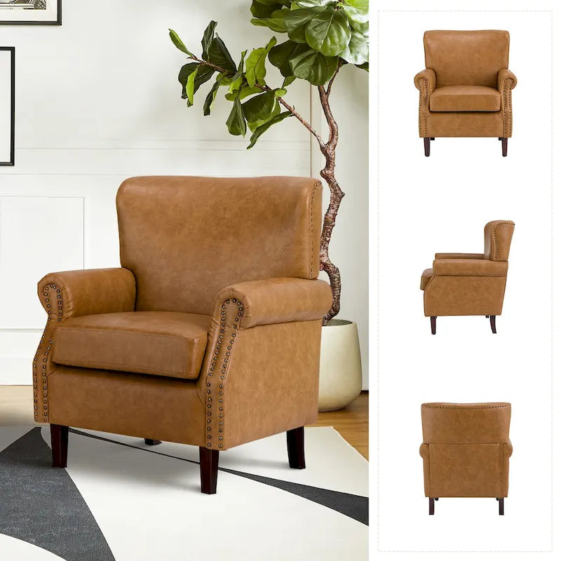 Fauteuil de style transitoire avec accoudoirs roulés