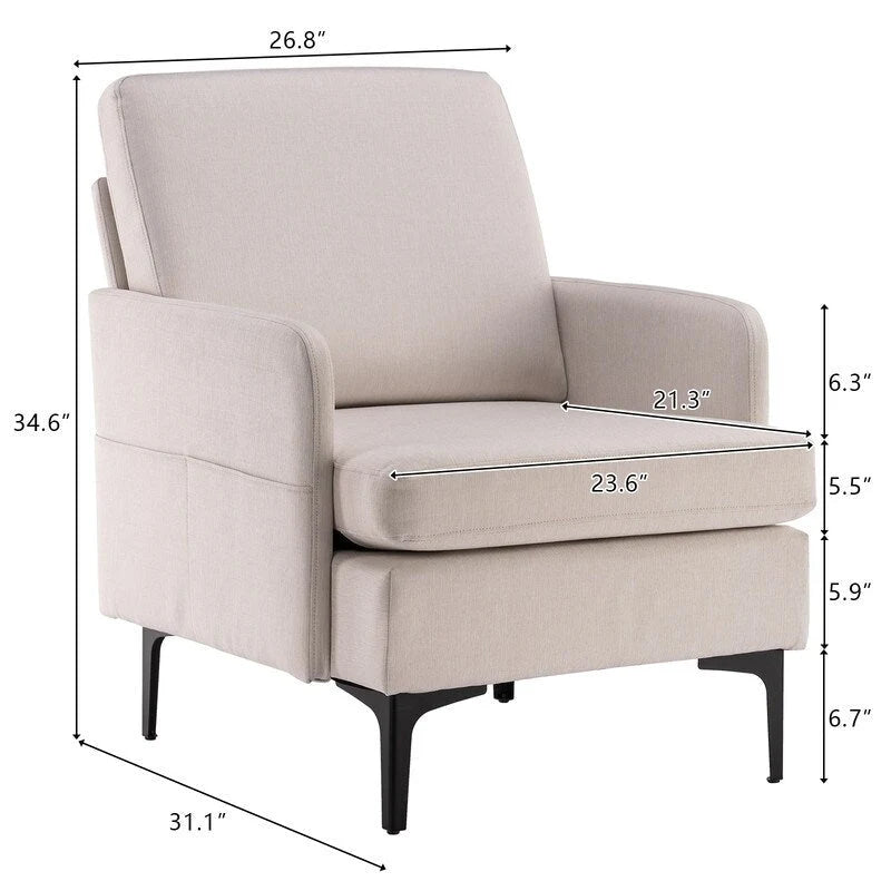 Fauteuil en tissu