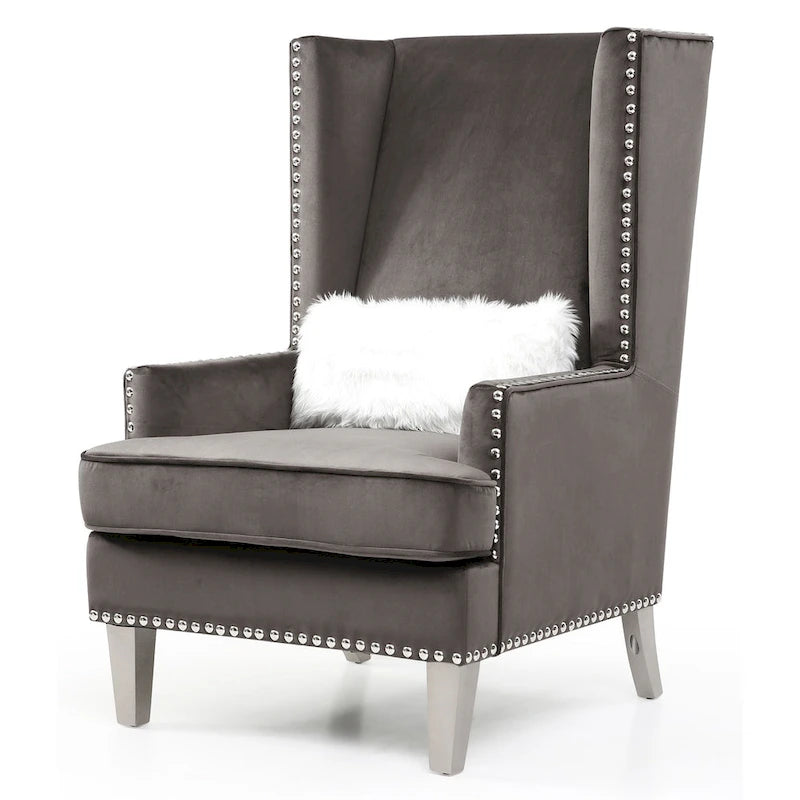Fauteuil de salon en velours