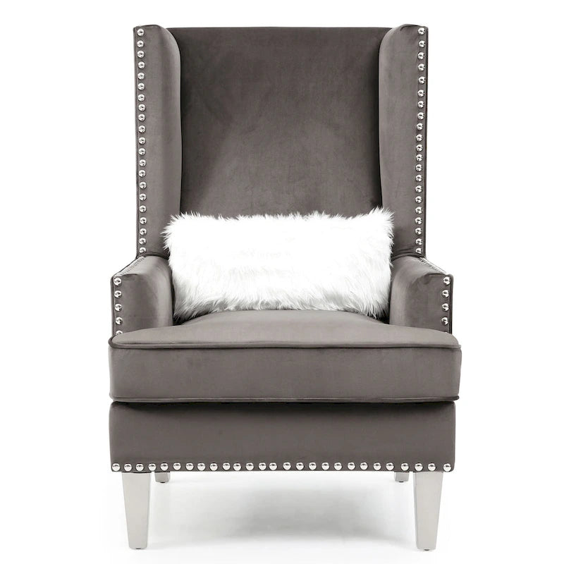 Fauteuil de salon en velours
