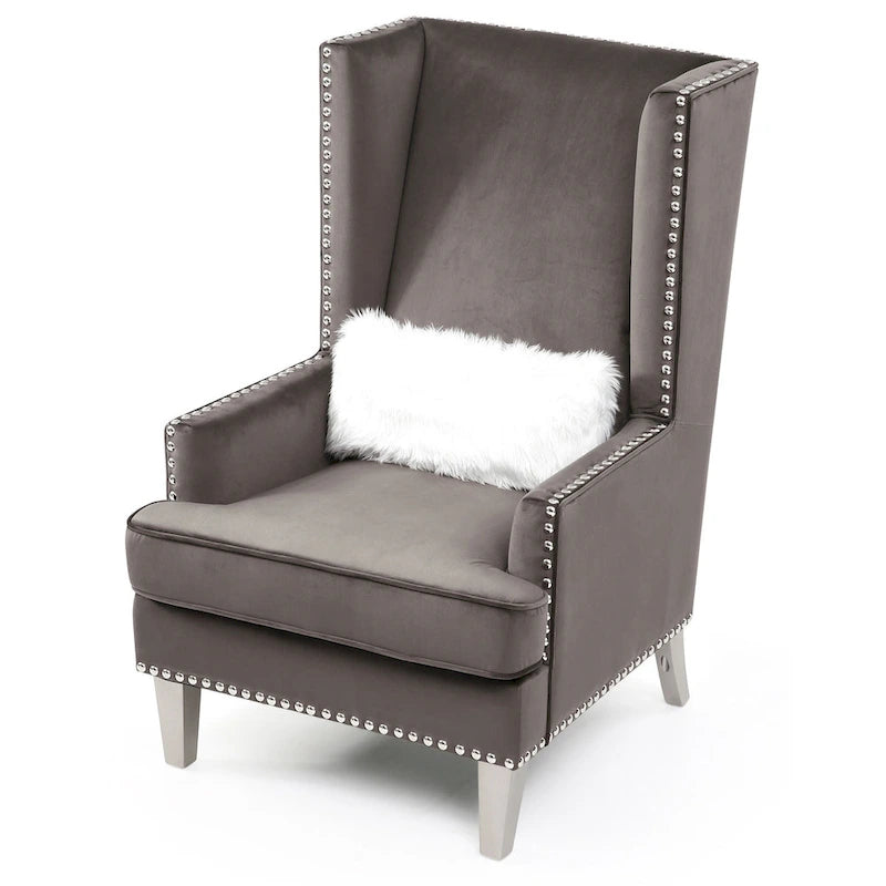 Fauteuil de salon en velours