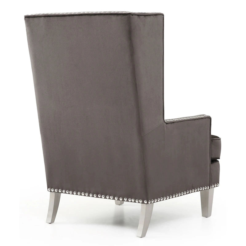 Fauteuil de salon en velours