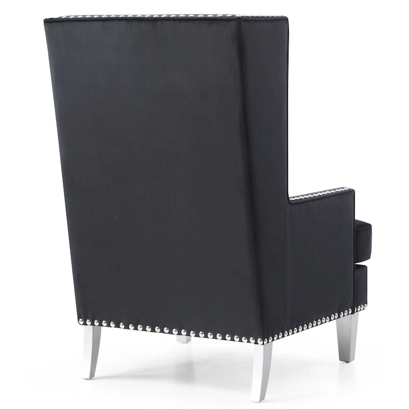 Fauteuil de salon en velours