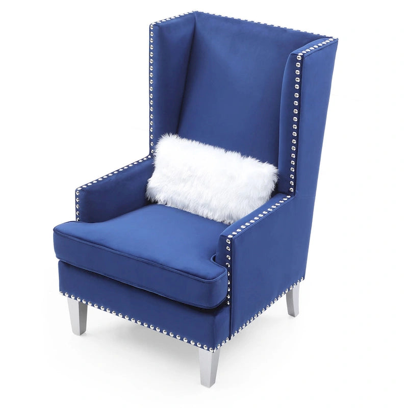 Fauteuil de salon en velours