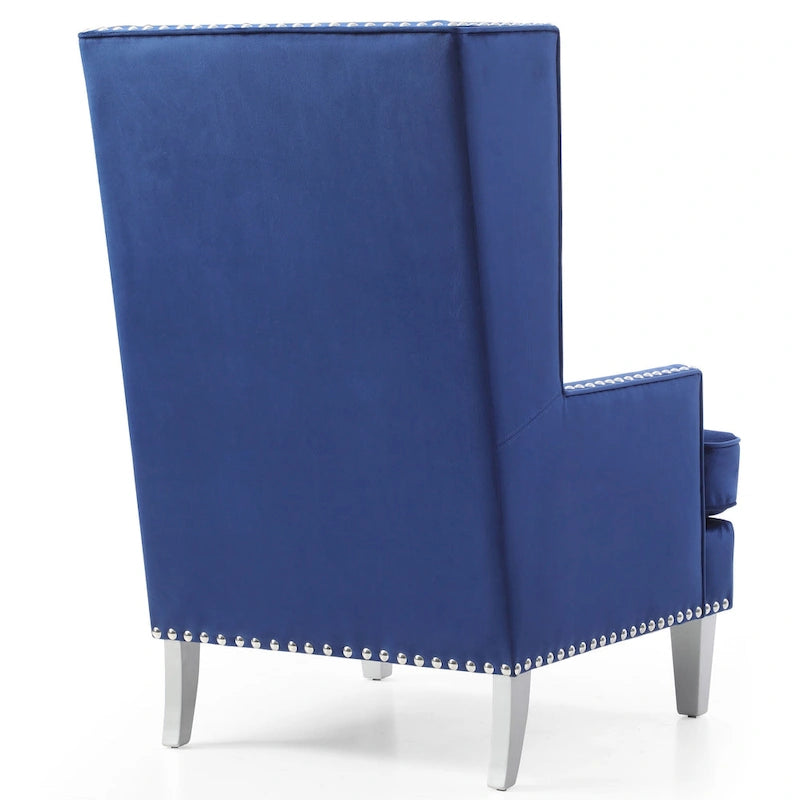 Fauteuil de salon en velours