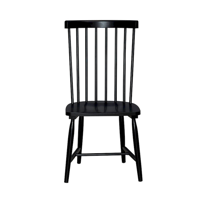 Chaises d'appoint à dossier fuseau en forme de cabine (ensemble de deux)