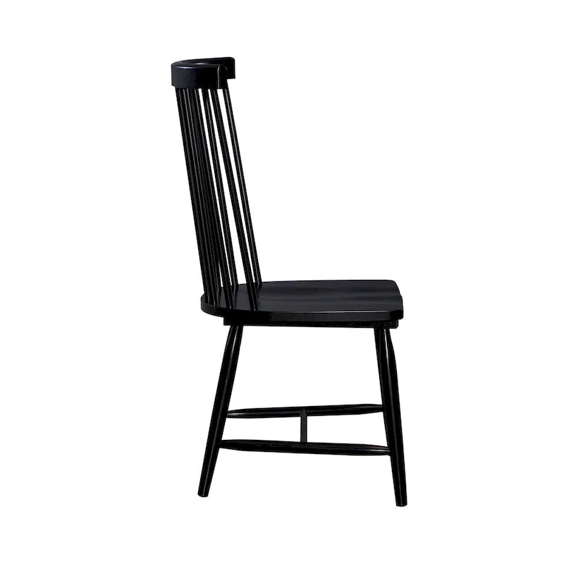 Chaises d'appoint à dossier fuseau en forme de cabine (ensemble de deux)