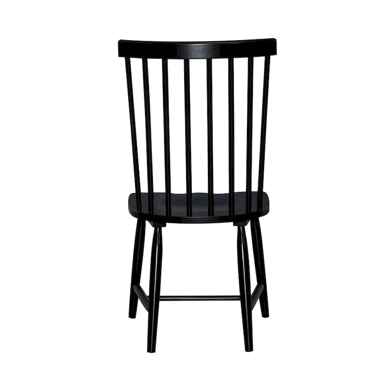 Chaises d'appoint à dossier fuseau en forme de cabine (ensemble de deux)