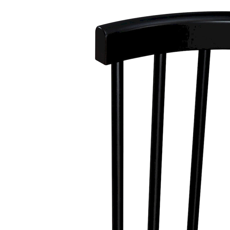 Chaises d'appoint à dossier fuseau en forme de cabine (ensemble de deux)