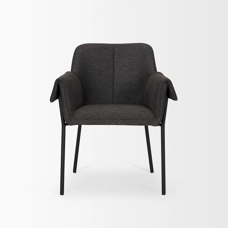 Chaise de salle à manger en velours couleur crème