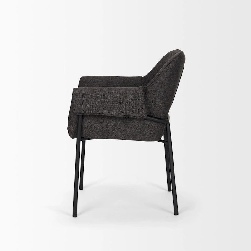 Chaise de salle à manger en velours couleur crème