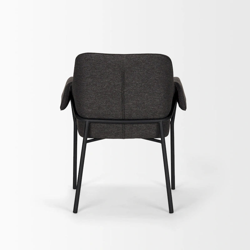 Chaise de salle à manger en velours couleur crème