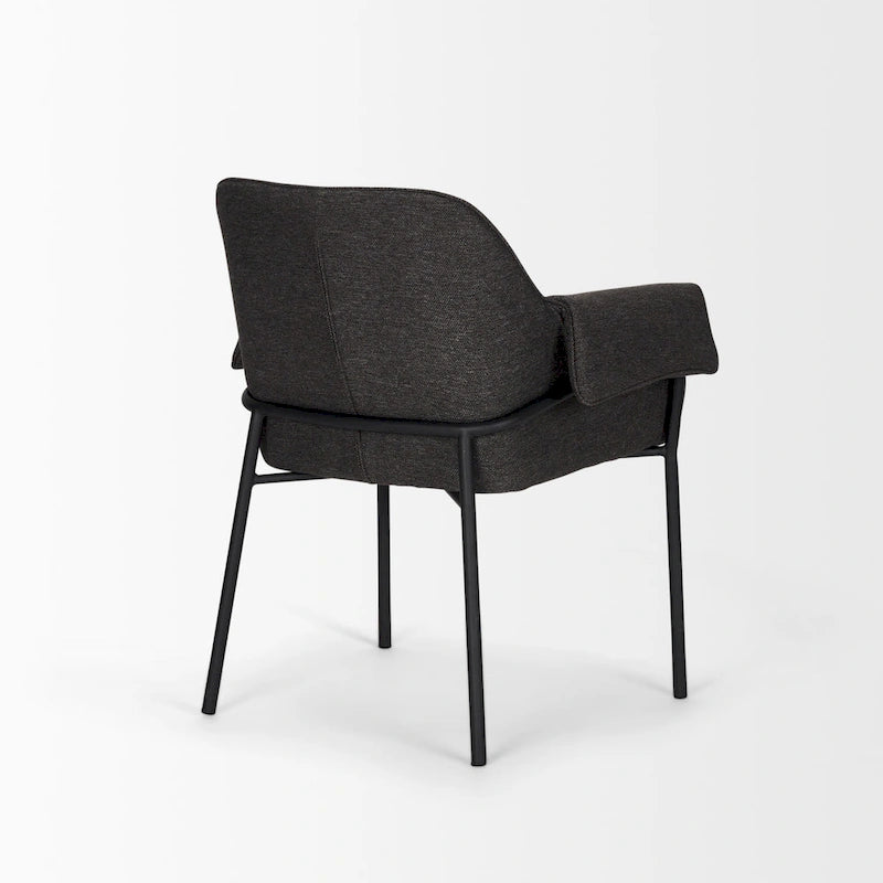 Chaise de salle à manger en velours couleur crème