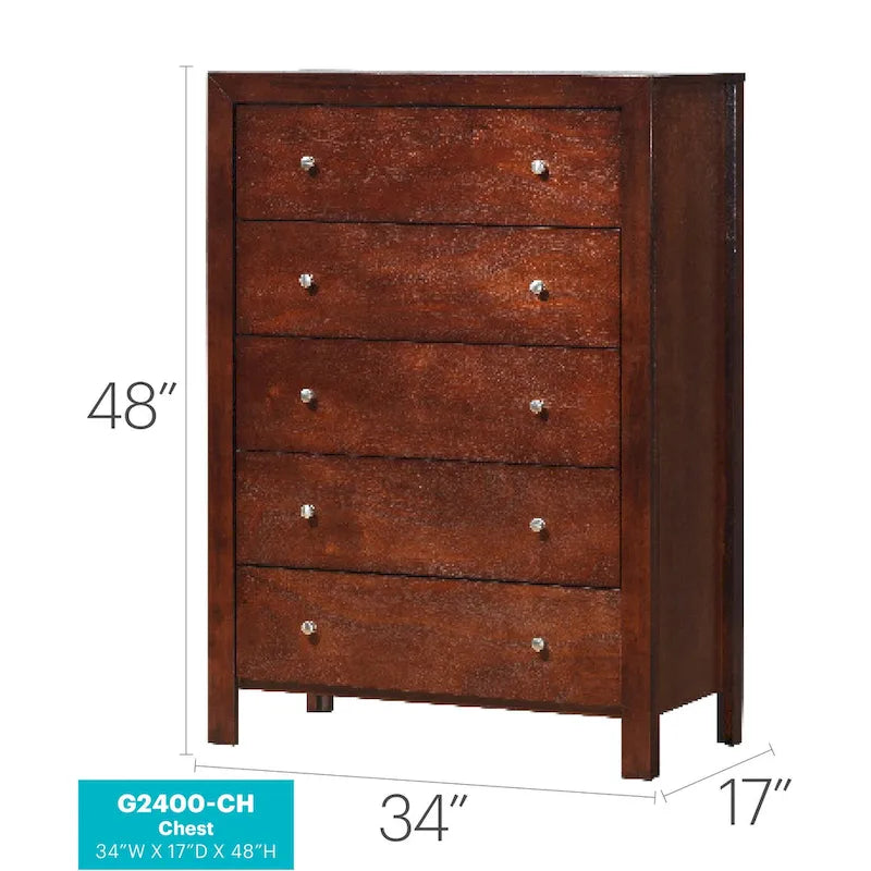 Commode à cinq tiroirs