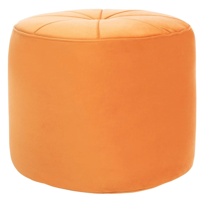 Pouf cylindrique en velours